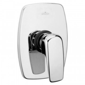 Смеситель для душа Webert Kimono однорычажный, скрытого монтажа, керамический, настенный, без излива/шланга/лейки, латунь хром