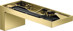 Излив для ванны Axor MyEdition, без панели, без переключателя на душ, настенный, неповоротный, латунь, цвет: полированная медь, прямоугольный, длина излива 17,6 см, встраиваемый/встроенный, для смесителя/ванны/ванной/душевой, без смесителя