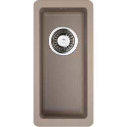 Мойка кухонная Omoikiri Kata 20-U-CA, 42х20 см, врезная, из искусственного гранита (Artgranit), прямоугольная, цвет карамель, без отверстия под смеситель, без крыла, слив-перелив, врезная под столещницу, для кухни