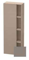 Пенал Duravit DuraStyle, 50x24x140 см, подвесной, (левый), с дверцей, с закрытыми/открытыми полками, цвет: лен/базальт, в ванную комнату