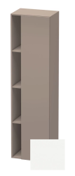 Пенал Duravit DuraStyle, 50x36x180 см, подвесной, (правый), с дверцей, с закрытыми/открытыми полками, цвет: базальт/белый матовый, в ванную комнату
