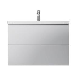 Тумба под раковину AM.PM Gem 80, 800x408x540 мм, подвесная, цвет белый глянец, 2 выдвижных ящика, навесной, под раковину/умывальник, прямоугольная, правая/левая, универсальная