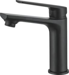 Смеситель для раковины/умывальника Accoona, однорычажный, неповоротный, керамический, длина излива 122 мм, латунь, цвет черный