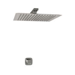 Душевая система WasserKRAFT Naab, встраиваемая, цвет хром, комплект: однорычажный смеситель/тропический душ (с верхней лейкой), скрытого монтажа