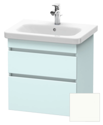 Тумба/шкафчик для консоли/столешницы Duravit DuraStyle под раковину 60х47,8х51,2 см, подвесная, ДСП, цвет: светло-голубой/белый матовый, 2 выдвижных ящика, прямоугольная