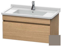 Тумба под раковину для консоли/столешницы Duravit DuraStyle 90х54,8х51,2 см, подвесная, ДСП, цвет: дуб европейский/базальт, 1 выдвижной ящик, прямоугольная