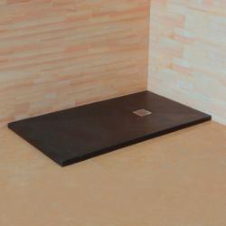 Душевой поддон RGW Stone Tray ST-G, 90х150х3 см, прямоугольный, из искусственного камня, низкий, цвет: графит, с антискользящим рельефным покрытием, без бортика