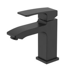 Смеситель для раковины/умывальника Raglo R01.10.06 однорычажный, неповоротный, фиксированный, излив длина 136 мм высота 105 мм латунь, цвет черный