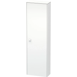 Пенал Duravit Brioso R, 52x24x177 см, подвесной, (правый), с дверцей, с полкой, со стеклянными полками, цвет: белый матовый, в ванную комнату