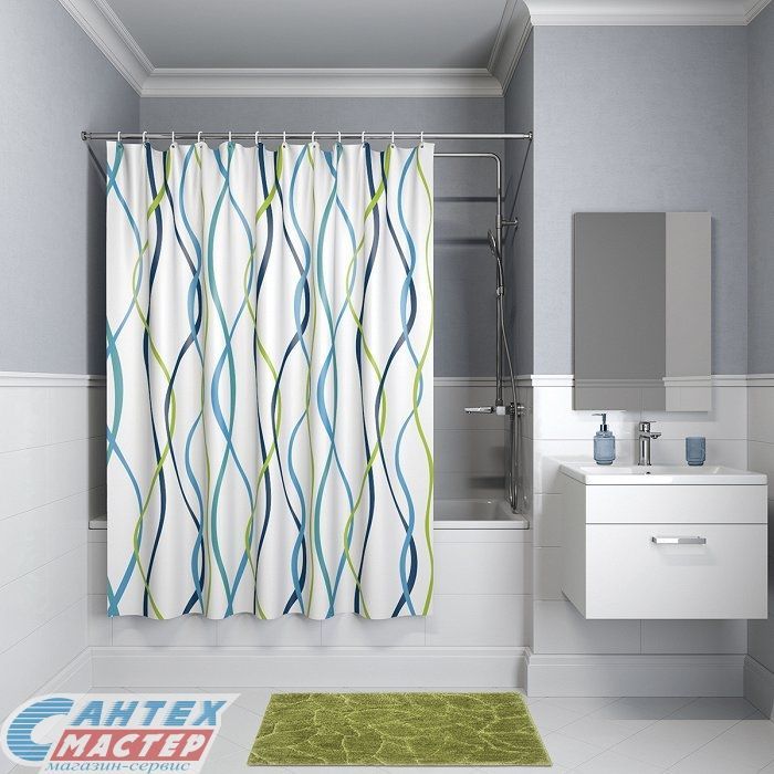 Шторка Iddis для ванной комнаты Promo 180х180 P15P118i11