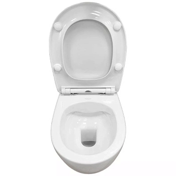 Комплект инсталляция Oli 80 + подвесной безободковый унитаз Sanita Luxe Galaxy RML SLM DM (горизонтальный/в стену выпуск), сиденье микролифт, быстросъемное + клавиша смыва Oli Glam хром глянец, кнопки прямоугольные 