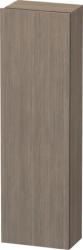 Пенал Duravit DuraStyle, 40x24x140 см, подвесной, (правый), с дверцей, с полкой, со стеклянными полками, цвет: дуб терра/базальт, в ванную комнату