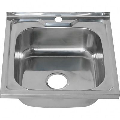 Мойка Sink Light 50х50 0,6х180 3 1/2" накладная с сифоном нержавеющая