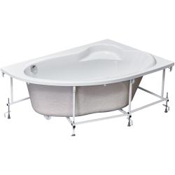 Монтажный комплект к ванне 170х115 Roca Luna (248641000) серый, стальной, ассиметричный, каркас, слив-перелив, крепеж к стене 24F185000