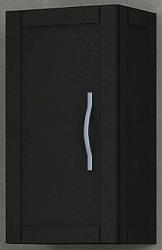 Шкаф Cezares Tiffany, 30х20х55 см, подвесной, (правый/левый/универсальный), 1 распашная дверца, цвет черный графит, в ванную комнату, правосторонний/левосторонний/универсальный