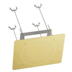 Верхний душ Raglo R452.03.03 потолочный, 2 режима, размер 590х480 мм, прямоугольный, нержавеющая сталь, цвет сатин золотой, для душа/ванной, на потолок