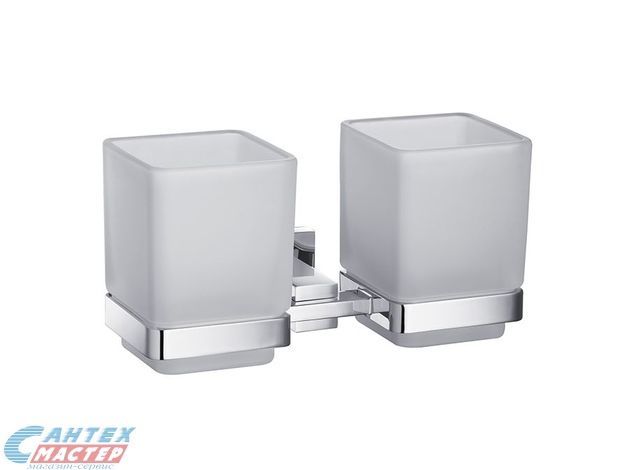 Стакан Timo Selene двойной для зубных щеток хром 10034/00