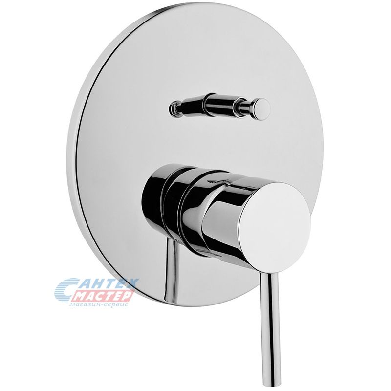 Смеситель для душа Vitra Minimax S однорычажный, скрытого монтажа, керамический, настенный, без излива/шланга/лейки, латунь хром