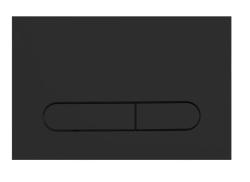 Кнопка смыва BelBagno Prospero, прямоугольная, цвет: черный матовый. пластик, клавиша управления для сливного бачка, инсталляции унитаза, двойная, механическая, панель, универсальная, размер 15х23х6,5 см