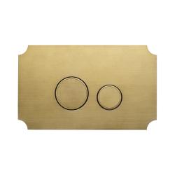 Кнопка смыва KK-POL Aquafiori Vintage прямоугольная, цвет бронза, нержавеющая сталь, клавиша управления для сливного бачка, инсталляции унитаза, двойная, механическая, панель, универсальная, размер 285х175х3 мм