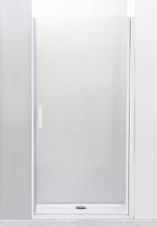 Душевая дверь Cezares Relax, 70х185 см прозрачное стекло/профиль жемчужно серый, в нишу, универсальная установка, прозрачное закаленное стекло, распашная