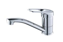 Смеситель для раковины Konner Solo однорычажный, излив поворотный, длина 148 мм, керамический, латунь, цвет хром, без донного клапана