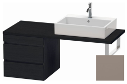 Тумба/шкафчик для консоли/столешницы Duravit DuraStyle под раковину 50х54,8х51,2 см, подвесная, ДСП, цвет: дуб черный/базальт, 2 выдвижных ящика, прямоугольная