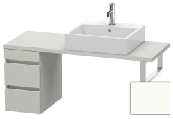 Тумба/шкафчик для консоли/столешницы Duravit DuraStyle под раковину 30х54,8х51,2 см, подвесная, ДСП, цвет: бетонно-серый/белый матовый, 2 выдвижных ящика, прямоугольная