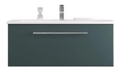 Тумба под раковину Velvex Posse 1050-0-1, 1025х468х420 мм, подвесная, цвет верде, 1 выдвижной ящик, подходит раковина Kirovit Оскар 105, правая/левая, универсальная, в ванную комнату