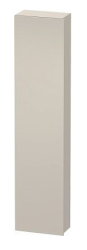 Пенал Duravit DuraStyle, 40x24x180 см, подвесной, (правый), с дверцей, с полкой, со стеклянными полками, цвет: серо-коричневый/белый матовый, в ванную комнату