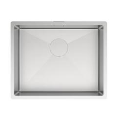Мойка IDDIS Edifice 540х440х200 мм толщина 1 мм, нержавеющая сталь, прямоугольная, цвет сталь, сатин, без отверстия под смеситель, без крыла, слив-перелив, врезная в столещницу, для кухни EDI54S0i77