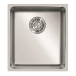 Мойка 440х490 см TopZero серия Micro, универсальная, из нержавеющей стали, полированная, прямоугольная, отверстие под смеситель, слив-перелив, для кухни