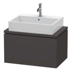 Тумба под раковину для консоли/столешницы Duravit L-Cube 72х47,7х40 см, подвесная, ДСП, цвет: графит суперматовый, 1 выдвижной ящик, прямоугольная