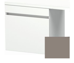 Тумба/шкафчик для консоли/столешницы Duravit DuraStyle под раковину 50х47,8х51,2 см, подвесная, ДСП, цвет: белый матовый/базальт, 1 выдвижной ящик, прямоугольная