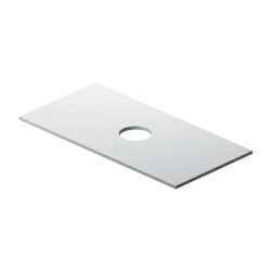 Столешница под раковину AM.PM Func 100, 100х1,6х50 см, ЛДСП, прямоугольная, цвет белый матовый, для накладной раковины/умывальника/рукомойника, с отверстием, на тумбу