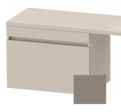 Тумба/шкафчик для консоли/столешницы Duravit DuraStyle под раковину 40х54,8х51,2 см, подвесная, ДСП, цвет: серо-коричневый/базальт, 1 выдвижной ящик, прямоугольная