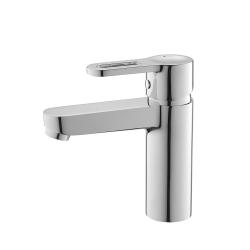 Смеситель для раковины/умывальника AQUEDUC однорычажный, неповоротный, керамический, длина излива 114 мм, латунь, цвет хром 345395