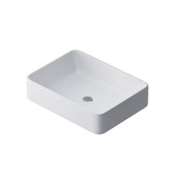 Раковина накладная 50 AM.PM Func 500х370х125 мм фарфоровая, прямоугольная, цвет белый, без отверстия под смеситель, без слив-перелива