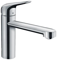 Смеситель для кухни/мойки Hansgrohe Focus M42, 120 1jet, однорычажный, керамический, с поворотным изливом, длина 19,8 см, латунь, цвет хром