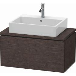 Тумба под раковину для консоли/столешницы Duravit L-Cube 82х47,7х40 см, подвесная, ДСП, цвет: дуб темный брашированный, 1 выдвижной ящик, прямоугольная