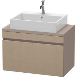 Тумба/шкафчик для консоли/столешницы Duravit DuraStyle под раковину 30х54,8х51,2 см, подвесная, ДСП, цвет: лен/базальт, 1 выдвижной ящик, прямоугольная