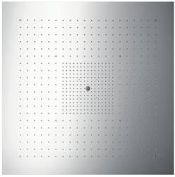 Верхний душ AXOR ShowerCollection ShowerHeaven 970/970 3jet, потолочный монтаж, квадратный, с 3 режимами, размер 97х97 см, металлический, цвет: под сталь, для душа/ванной, без подсветки