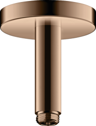Потолочное подсоединение для верхнего душа Axor ShowerSolutions, удлинение 10 см, цвет: полированное красное золото, латунный для душа/ванной/душевой кабины, на потолок, кронштейн, наружний монтаж