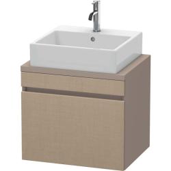 Тумба/шкафчик для консоли/столешницы Duravit DuraStyle под раковину 50х47,8х51,2 см, подвесная, ДСП, цвет: лен/базальт, 1 выдвижной ящик, прямоугольная