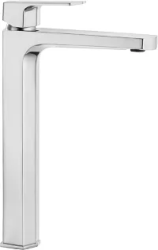 Смеситель для раковины/умывальника Deante MARUNA, однорычажный, неповоротный, высокий, длина излива 165 мм, керамический, латунь, цвет хром