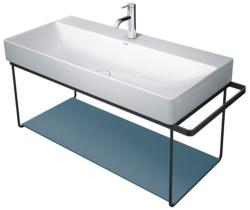 Полка Duravit DuraSquare для металлической консоли под раковину, размер 77х38 см, цвет: синий камень, стеклянная, прямоугольная, вставка, для раковины, в ванную комнату