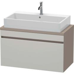 Тумба под раковину для консоли/столешницы Duravit DuraStyle 90х47,8х51,2 см, подвесная, ДСП, цвет: бетонно-серый/базальт, 1 выдвижной ящик, прямоугольная