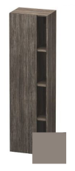 Пенал Duravit DuraStyle, 50x36x180 см, подвесной, (правый), с дверцей, с закрытыми/открытыми полками, цвет: сосна терра/базальт, в ванную комнату