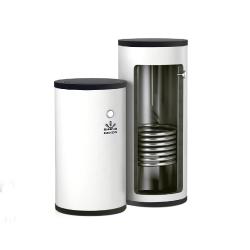 Водонагреватель Gekon BW 80 INOX 15 кВт, 80 л. косвенного нагрева с одним теплообменником, подключение слева, настенный, накопительный, вертикальный, для частного дома, дачи