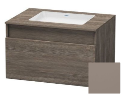 Тумба под раковину для консоли/столешницы Duravit DuraStyle 80х55х50 см, подвесная, ДСП, цвет: сосна терра/базальт, 1 выдвижной ящик, прямоугольная